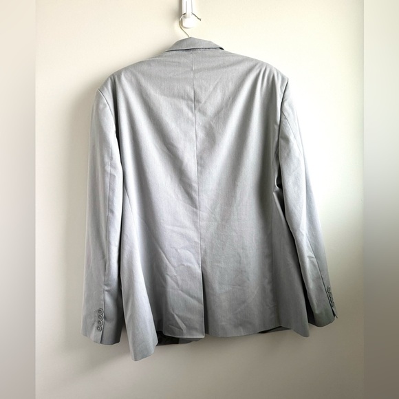 CALVIN KLEIN Double breasted blazer suit jacket, light grey, size XL - Picture 4 of 9